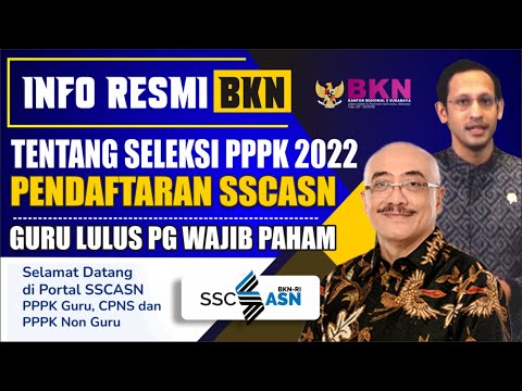 ?RESMI..!! PENJELASAN BKN TERKAIT PENDAFTARAN AKUN SSCASN PPPK 2022 || GURU HONORER WAJIB PAHAM..!!