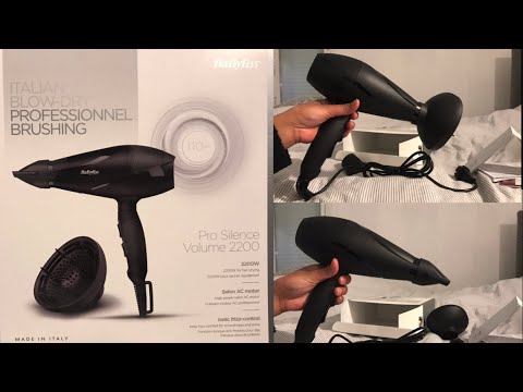 Babyliss Pro Silence Volume 2200W hair dryer Unboxing