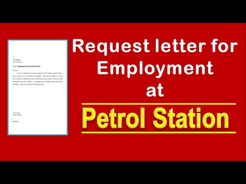 how to write application letter for petrol filling station job