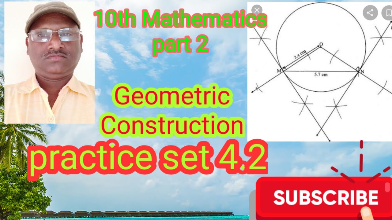 10th Mathematics part 2 Geometric Construction practice set 4.2 YouTube