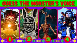 Guess Monster Voice Choo Choo Charles, Zoonomaly, Siren Head, Skibidi Thomas Coffin Dance