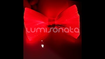 led bow tie with 7 different color light up