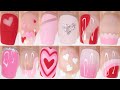 40 VALENTINES DAY NAIL DESIGNS 2024 | huge valentines day pink nail art compilation