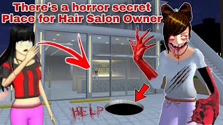 سر رعب مصففه الشعر There's a horror secret Place for Hair Salon Owner | SAKURA SCHOOL SIMULATOR