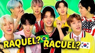 Idols Coreanos Pronunciando Nomes Brasileiros Ft Pentagon