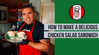 How to make a delicious Peruvian chicken salad sandwich.