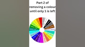 Removing a colour until only 1 is left. Part 2