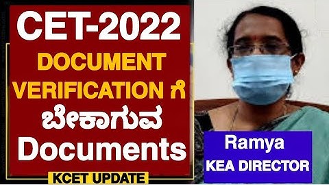 BIG CHANGES:DOCUMENTS REQUIRED FOR KCET DOCUMENT VERIFICATION 2022 | KCET COUNSELLING PROCESS 2022