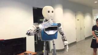 Edgar 2, a robot developed by the NTU's Institute for Media Innovation.