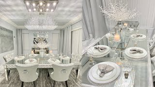 NEW GLAM DINING ROOM UPDATE | Budget friendly glam decor ideas