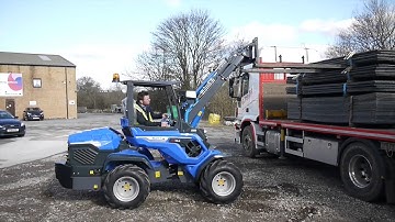 Trackway Loading with the MultiOne Pallet Fork Attachment
