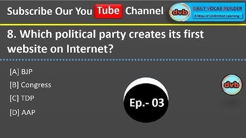 Computer Quiz- 03 || 04 April 2018 || DailyVocabbuilder || Let