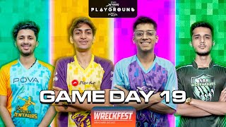 Playground 3 Game Day 19 | Wreckfest | CarryMinati, Fukra Insaan, Elvish, Techno Gamerz