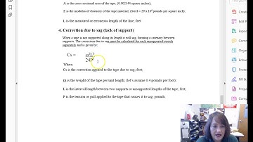 Corrections for Steel Tape