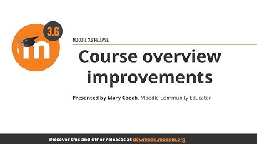 Course overview improvements