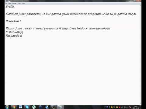 RocketDock programa jūsų kompiuteryje !