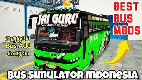 How to Add Tourist Bus Mod I  Bus Simulator Indonesia | Sreyas Yatheendran