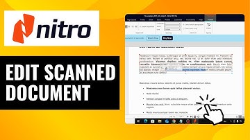 How To Edit Scanned Document in Nitro PDF | Complete OCR Tutorial