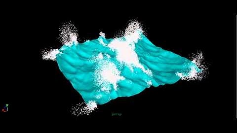 Maya water splash test