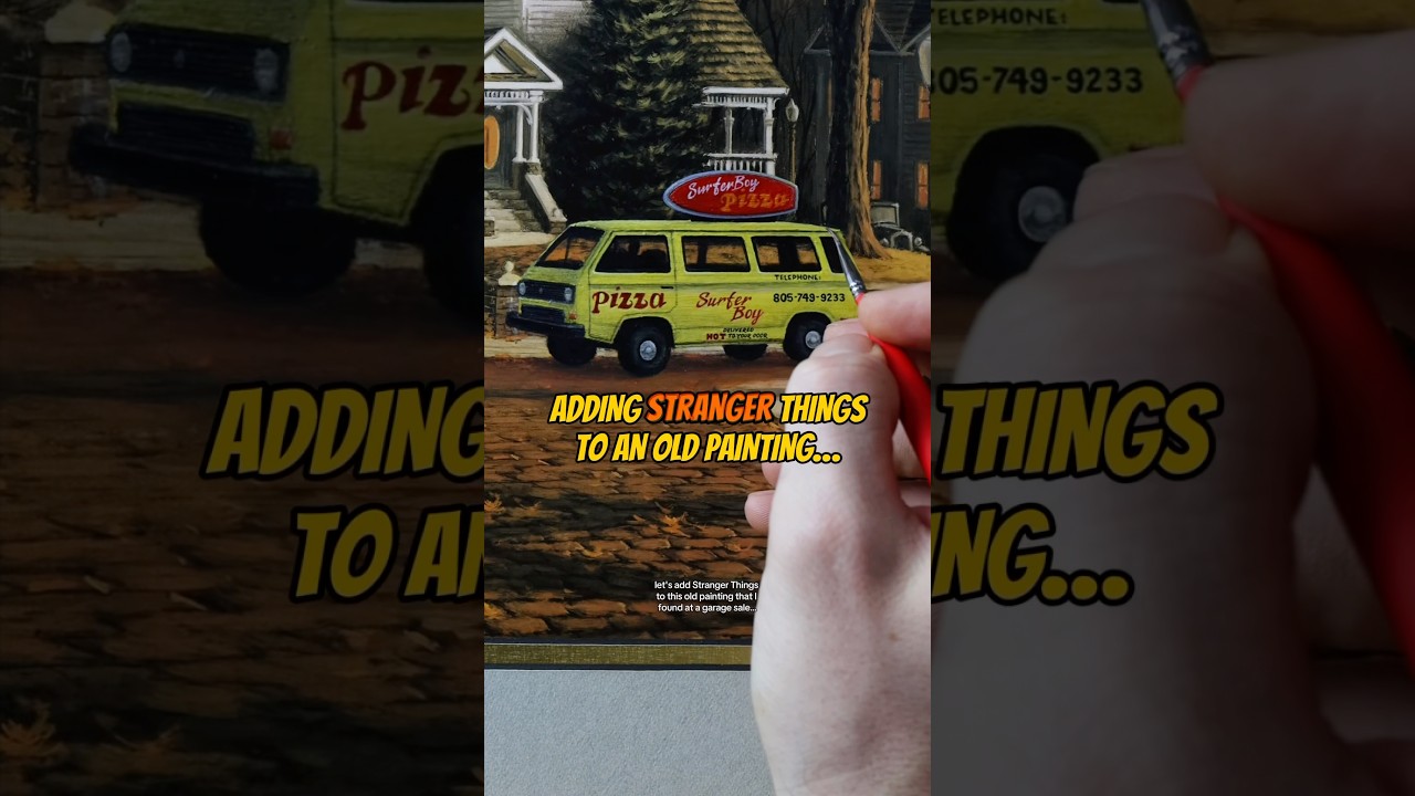 I’m adding Stranger Things to this old painting… Suggestions?! ✍️🧐 