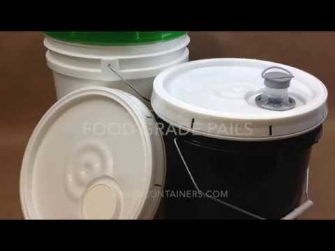 Are your plastic pails and buckets food grade or food safe