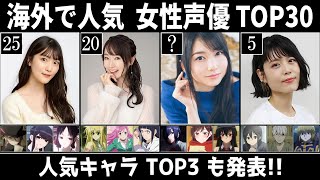 【2023年最新】海外で大人気!! 女性声優ランキング TOP30