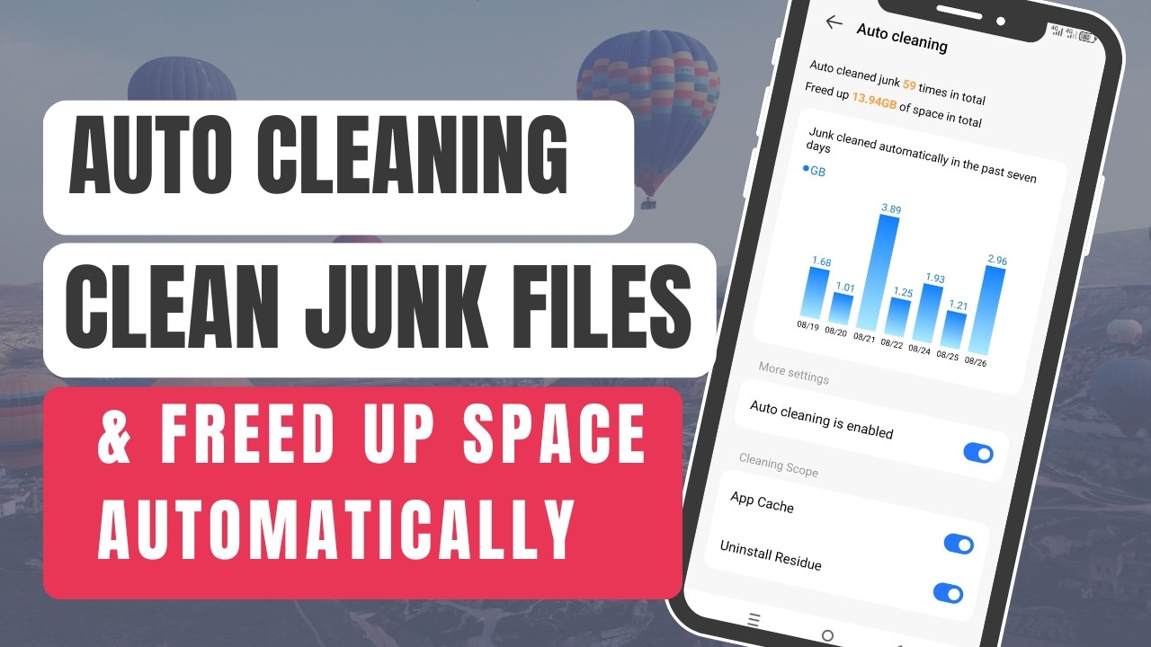 AUTOMATICALLY CLEAN JUNK FILES |PHONE MASTER | AUTOMATICALLY CLEAR CACHES | TECNO SPARK 40 | CLEANER