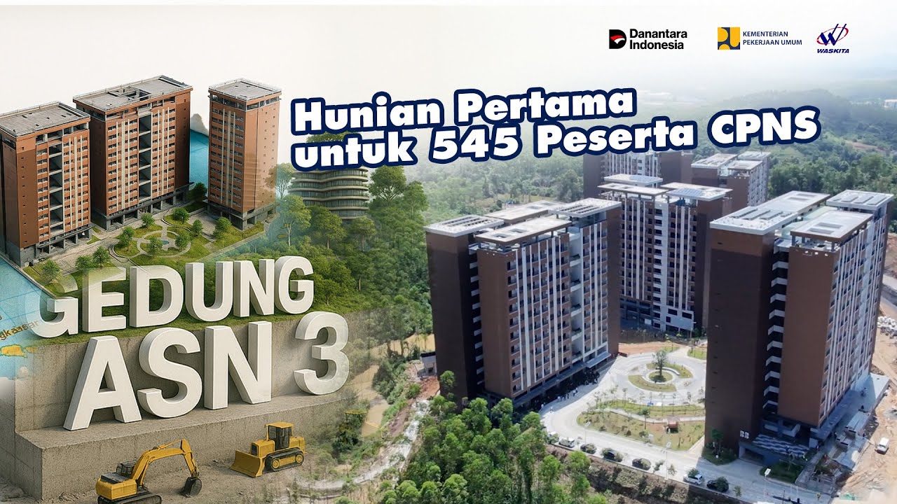 Gedung ASN 3 IKN, Hunian Pertama untuk 545 Peserta CPNS - YouTube
