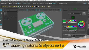 How to Apply Textures on Objects in Maya? | Autodesk Maya Essentials Series | Lesson 10/13 - Part A