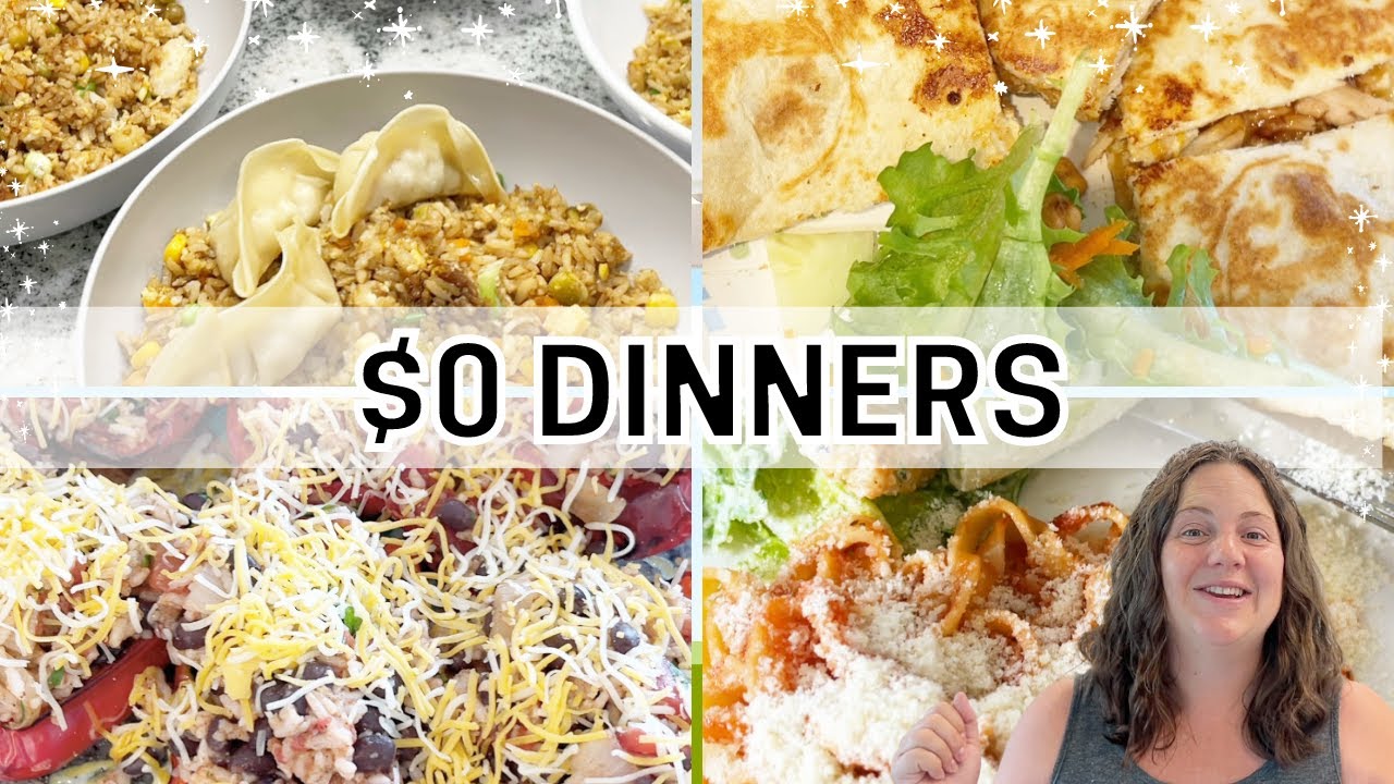 Pantry Clean Out Meals | No Spend Meals | No Buy What's For Dinner