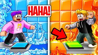 Can We Beat 2 PLAYER ELEMENTAL TEAMWORK PUZZLES In ROBLOX!? (ALL LEVELS! 2-PLAYER OBBY)