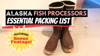 ALASKA SEAFOOD PROCESSOR PACKING LIST | Everything You Need to Get Through the Season Successfully