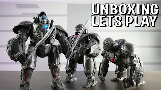 UNBOXING &amp; LETS PLAY! -  OPTIMUS PRIMAL - Ultimate Transformers Animatronic Robot!
