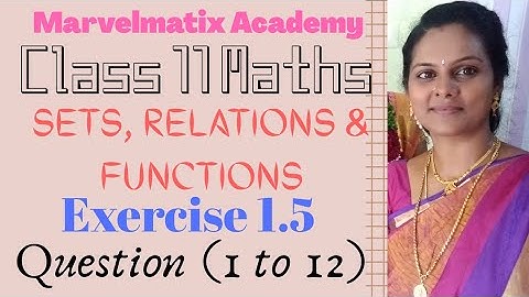 11th ex 1.5 MCQ question (1 to 12) 11th maths sets Chapter 1 11th exercise1.5 solutions #marvelmatix