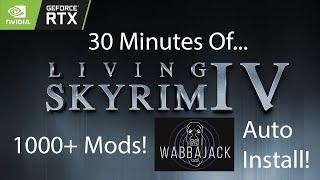 30 Minutes of Living Skyrim 4 | 1000+ mods! | ULTRA Graphics! | Wabbajack Modlist w/ Auto-Install