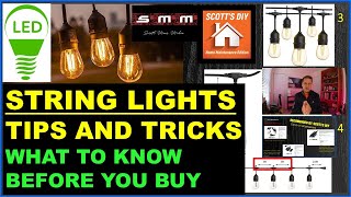 STRING LIGHTS Tips and Tricks - What to know before you buy