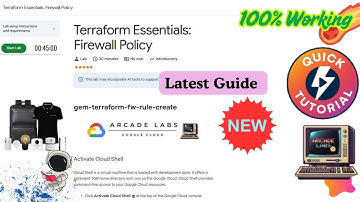 Terraform Essentials: Firewall Policy | gem-terraform-fw-rule-create | #qwiklabs #arcade