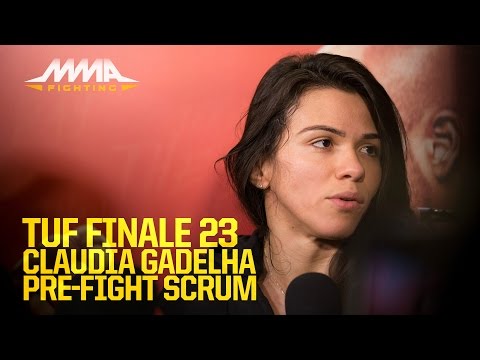 TUF 23 Finale: Claudia Gadelha Open Workout Scrum