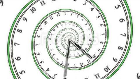 looping spiral clock (Hd Ntsc)