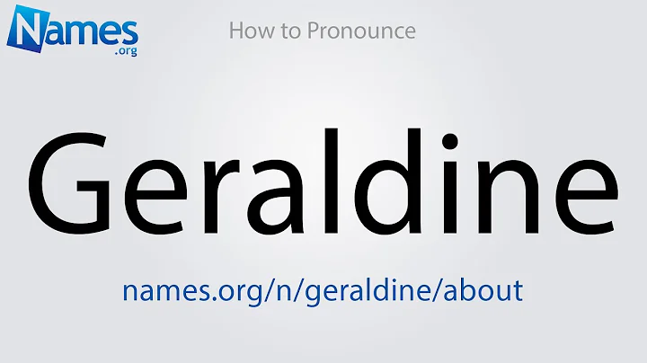 How to Pronounce Geraldine