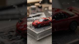 1:64 Mazda RX-7 FD | Rain Diorama Build | Resin Pour Reveal❤️