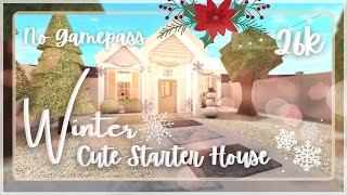 Roblox Bloxburg: Winter Cute Starter House Speed build + Tour - January 7, 2021, | Minami Oroi