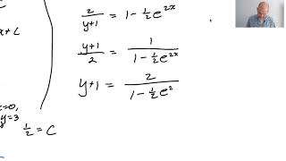 Partial Fractions to Solve a Differential Equation pg 6, pt 2