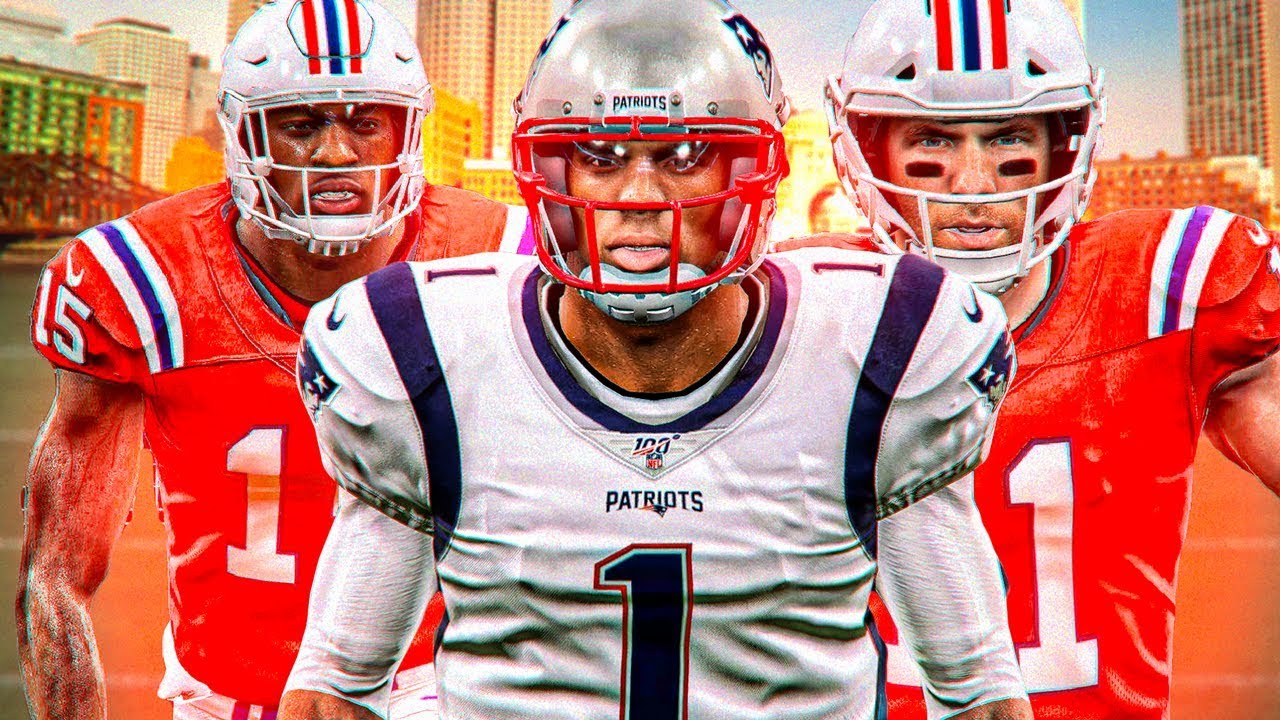 cam newton in patriots uniform