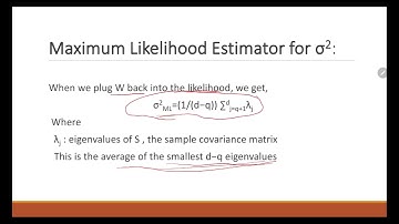Probabilistic Principal Component Analysis Explaination