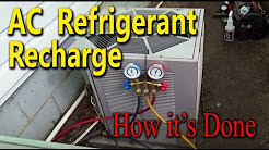 Central Air Conditioner Freon Recharge - How it's Done