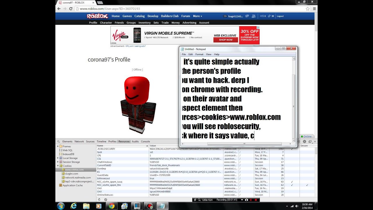 How To Hack Any Roblox Account Youtube