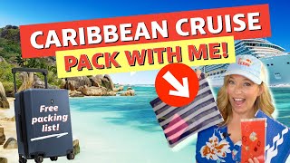 Caribbean Cruise Packing! Pack with me! OUTFITS, cruise essentials, carry-on!