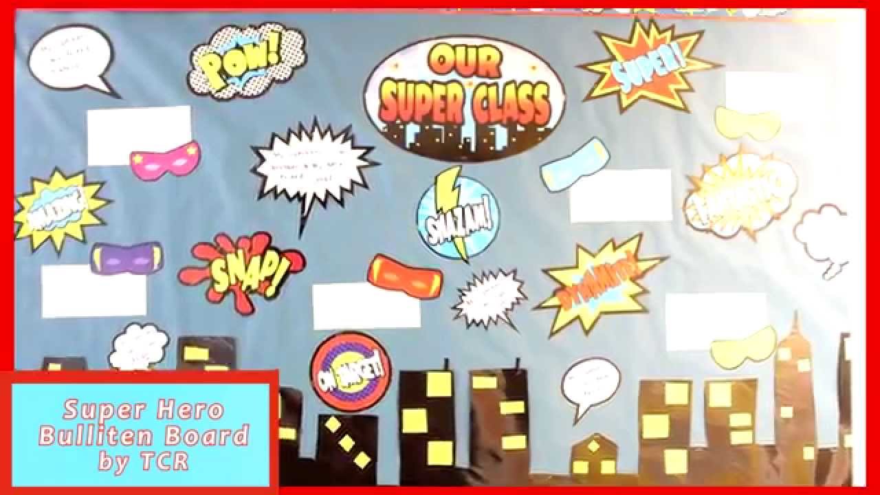 Superhero Bulletin Board Set By Teacher Created Resources TCR5568 YouTube Superhero Bulletin Board Set By Teacher Created Resources TCR5568 YouTube