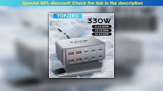 Hands-on ?330W Multi Port GaN Charger USB C PD3.0 PPS QC3.0 Desktop Fast Charger Station For Laptop